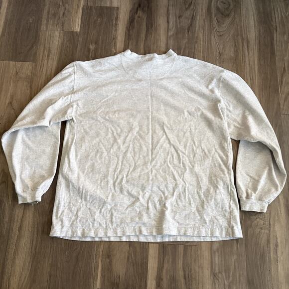 Vintage 1990s Sea World T-Shirt Men's Size L Long Sleeve Gray Orca Killer Whale - Picture 5 of 7